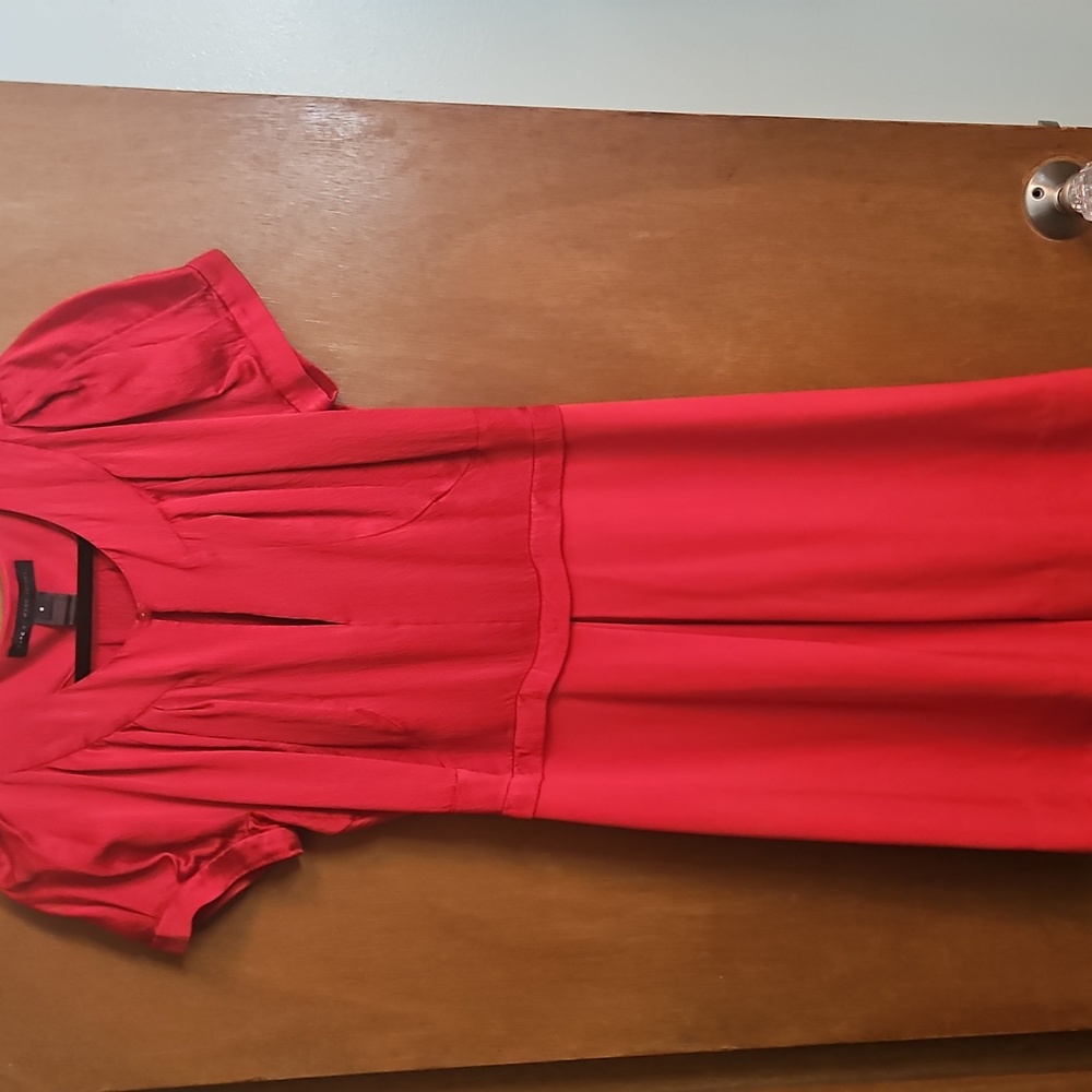 Marc Jacobs Vibrant Red Silk Dress Sz 8